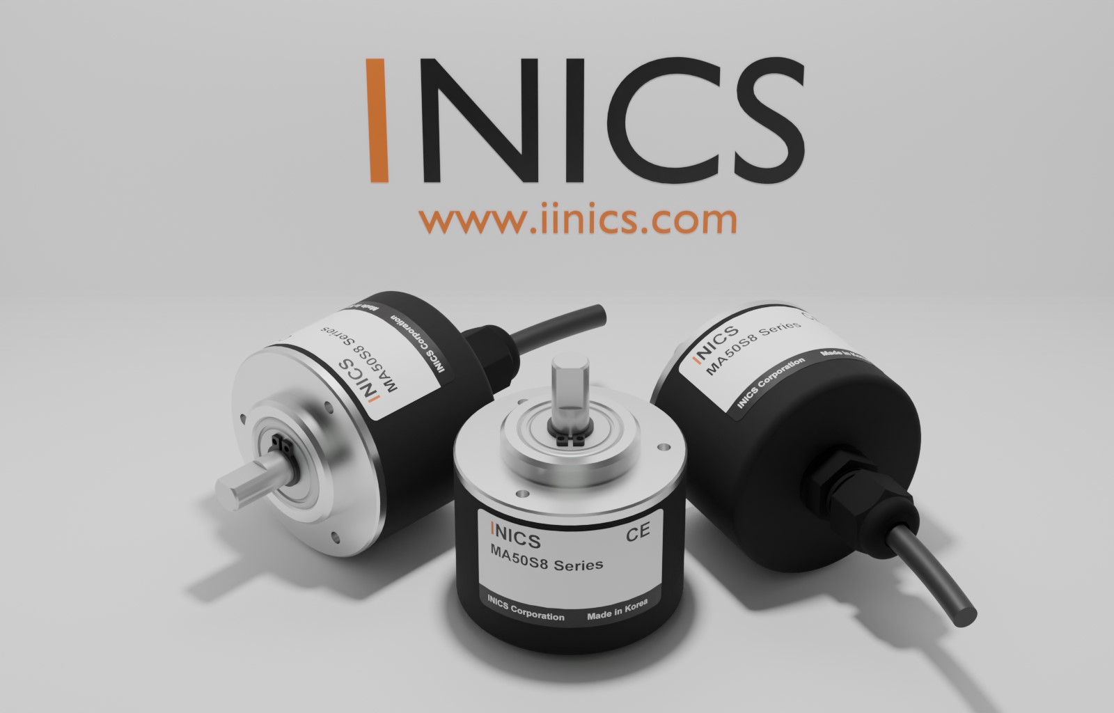 아이닉스 마그네틱 로터리 엔코더 샤프트 타입 제품 사진 (INICS Magnetic Rotary Encoder, Shaft Type)
